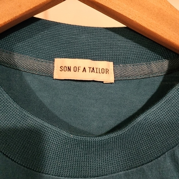 Son Of A‎ Tailor Custom Supima Cotton Blue Long Sleeve Shirt Men's sz Large - Picture 5 of 9